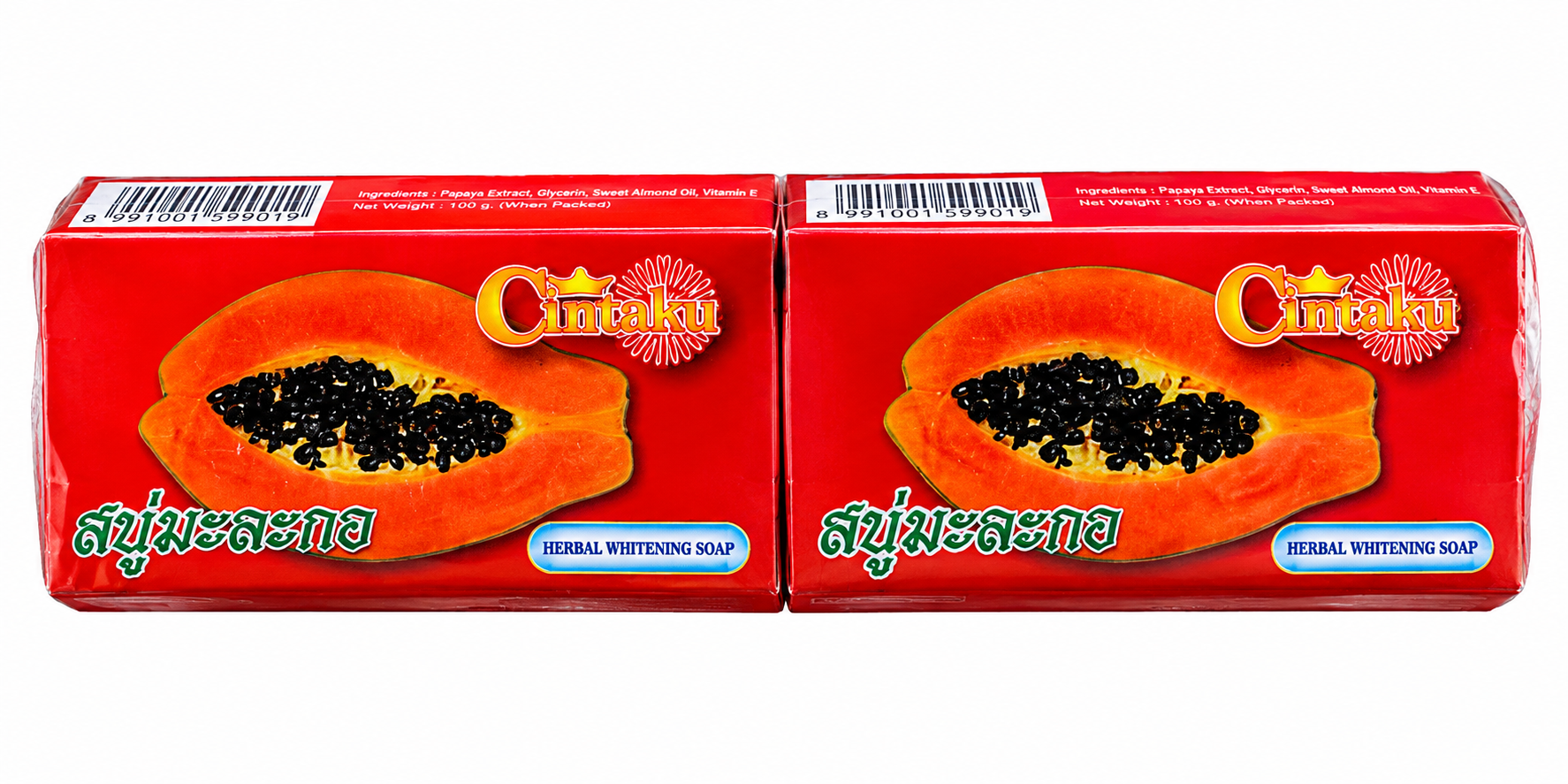 Cintaku Thai Papaya Herbal Soap 100g