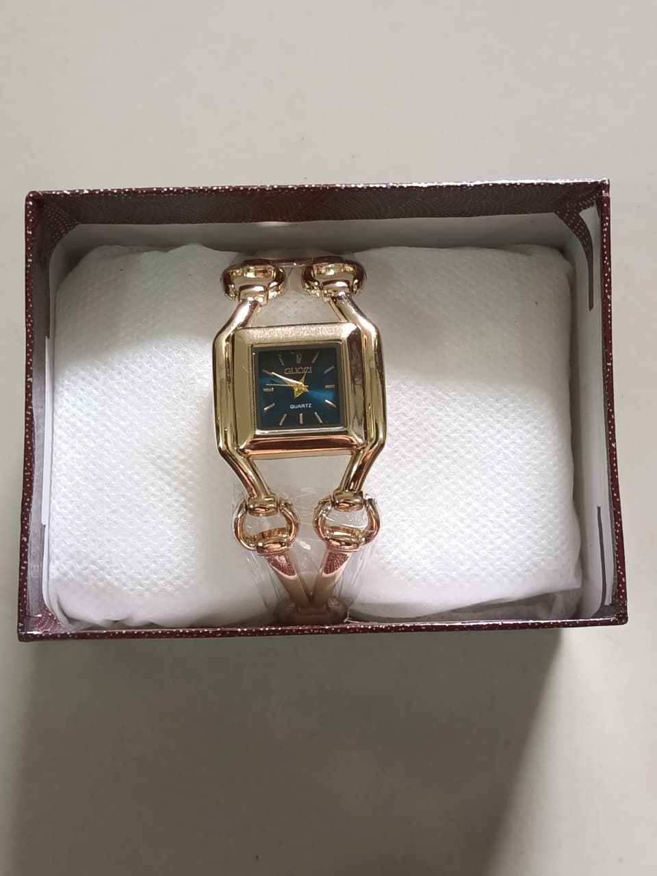Bangle Cuff Watch Square for Ladies
