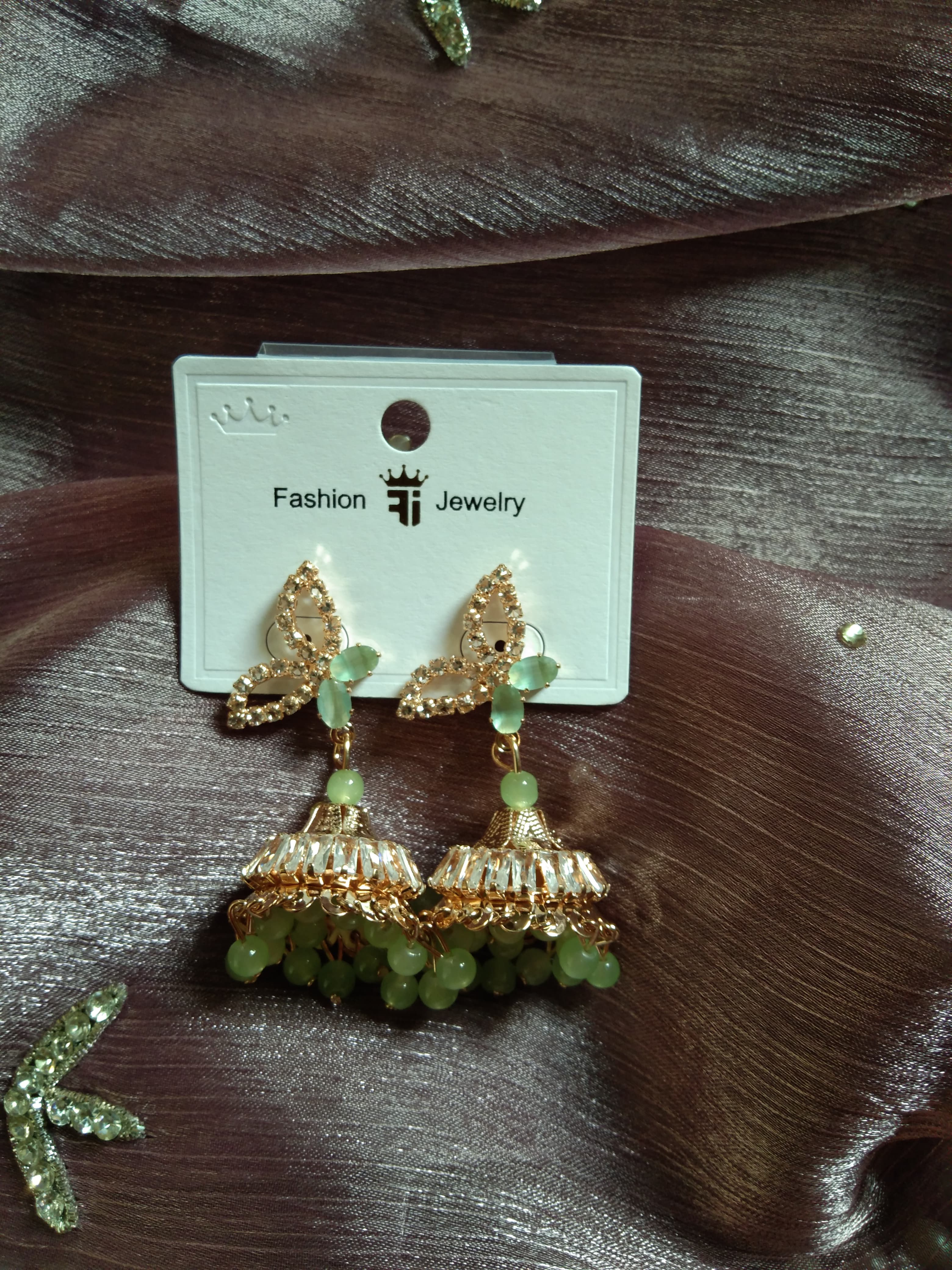 Meenakari Exquisite Jhumka Dangle Earrings