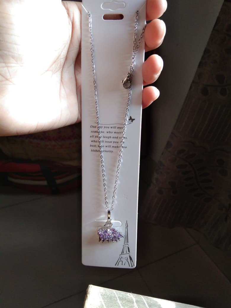 Marquise Crystal Swan Pendant Necklace