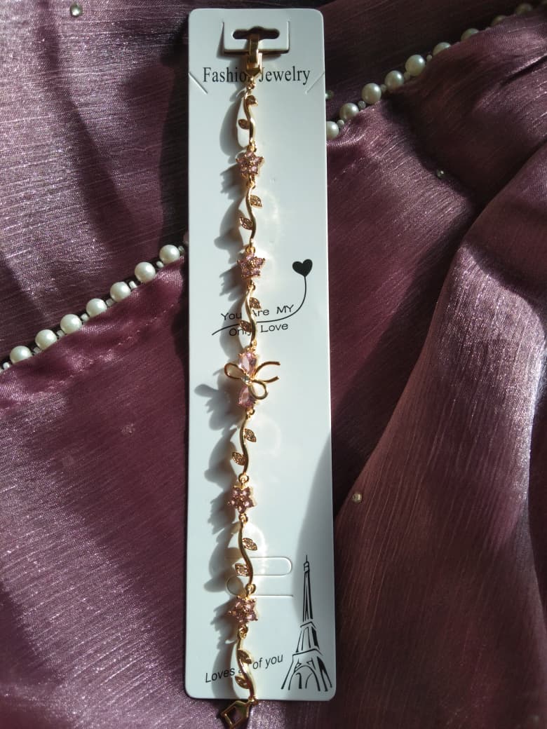 Korean-Style aesthetic Flower Bow Bracelet