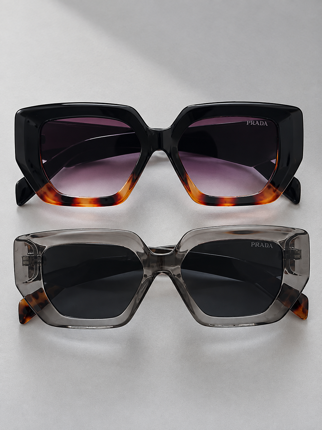 Ladies Prada Style Square Fashion Sunglass