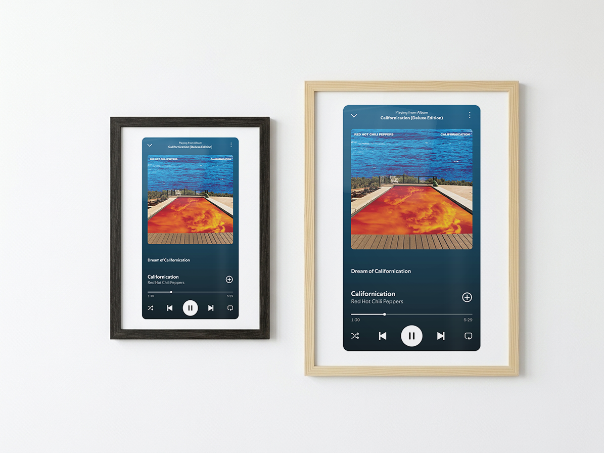 Original Music Player Poster - Californication 