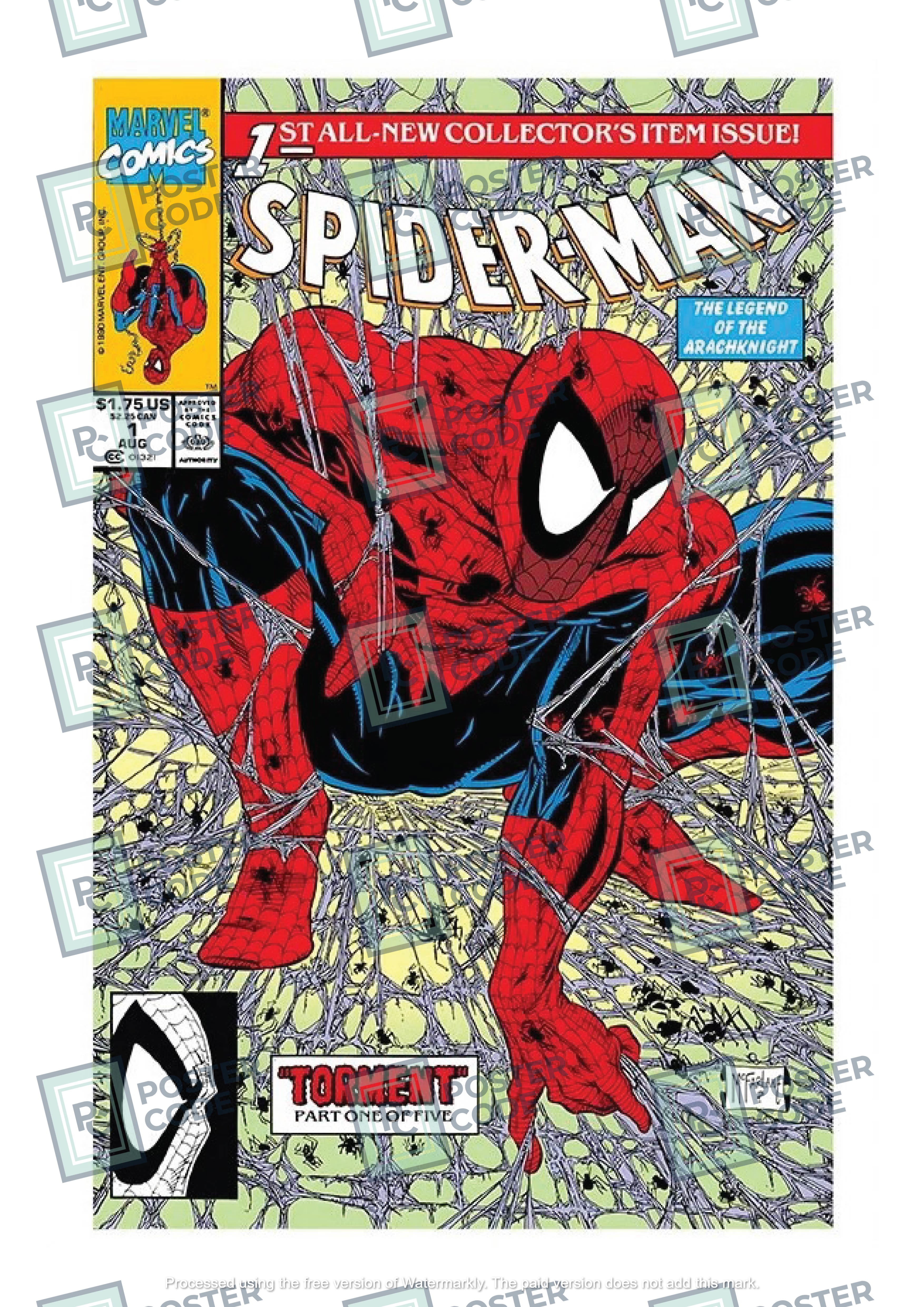 Original Comic Book Poster - Spiderman 