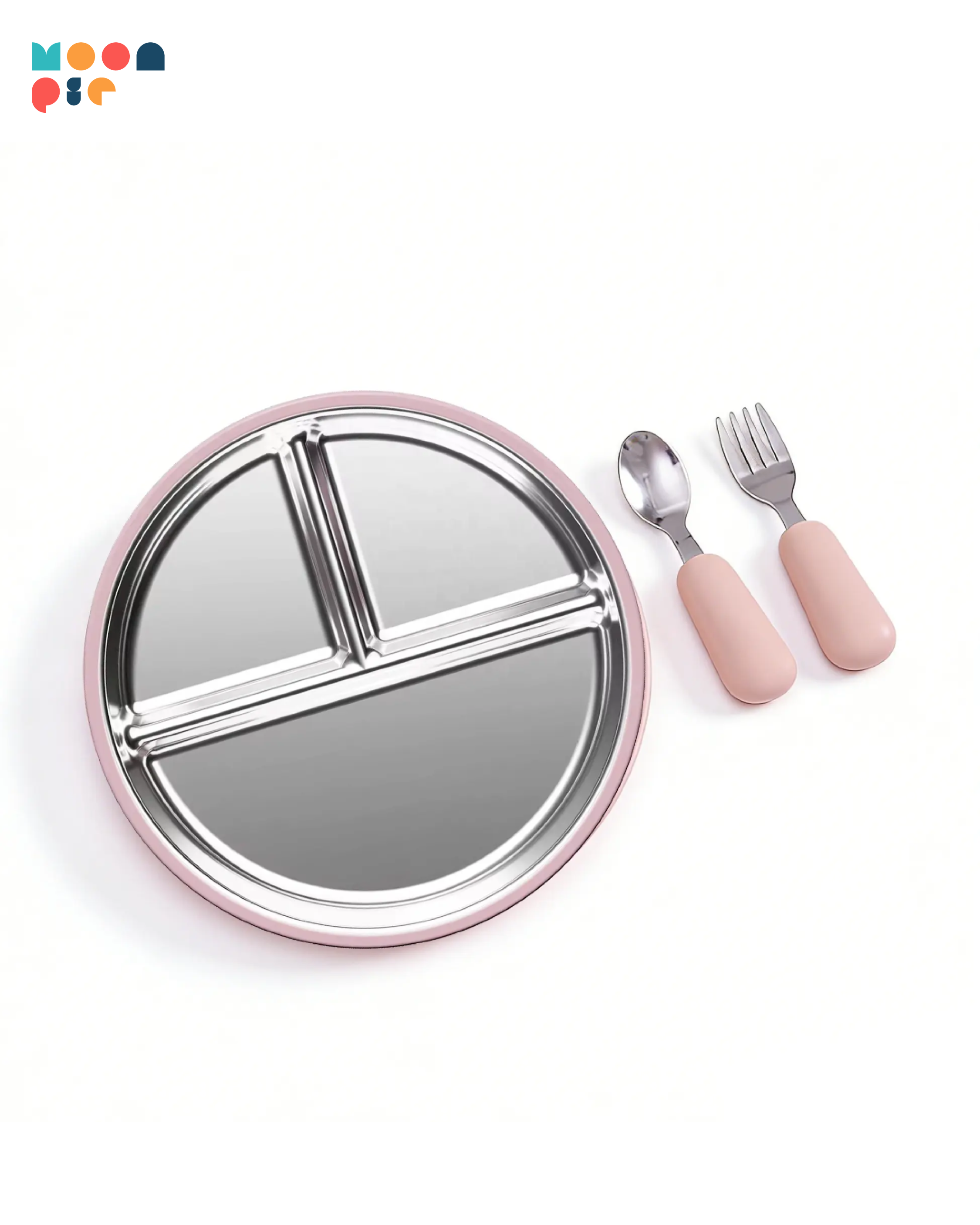 Premium Toddler Plate & Cutlery Set with Suction Base