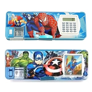 Pencil Box with Built-in Calculator.