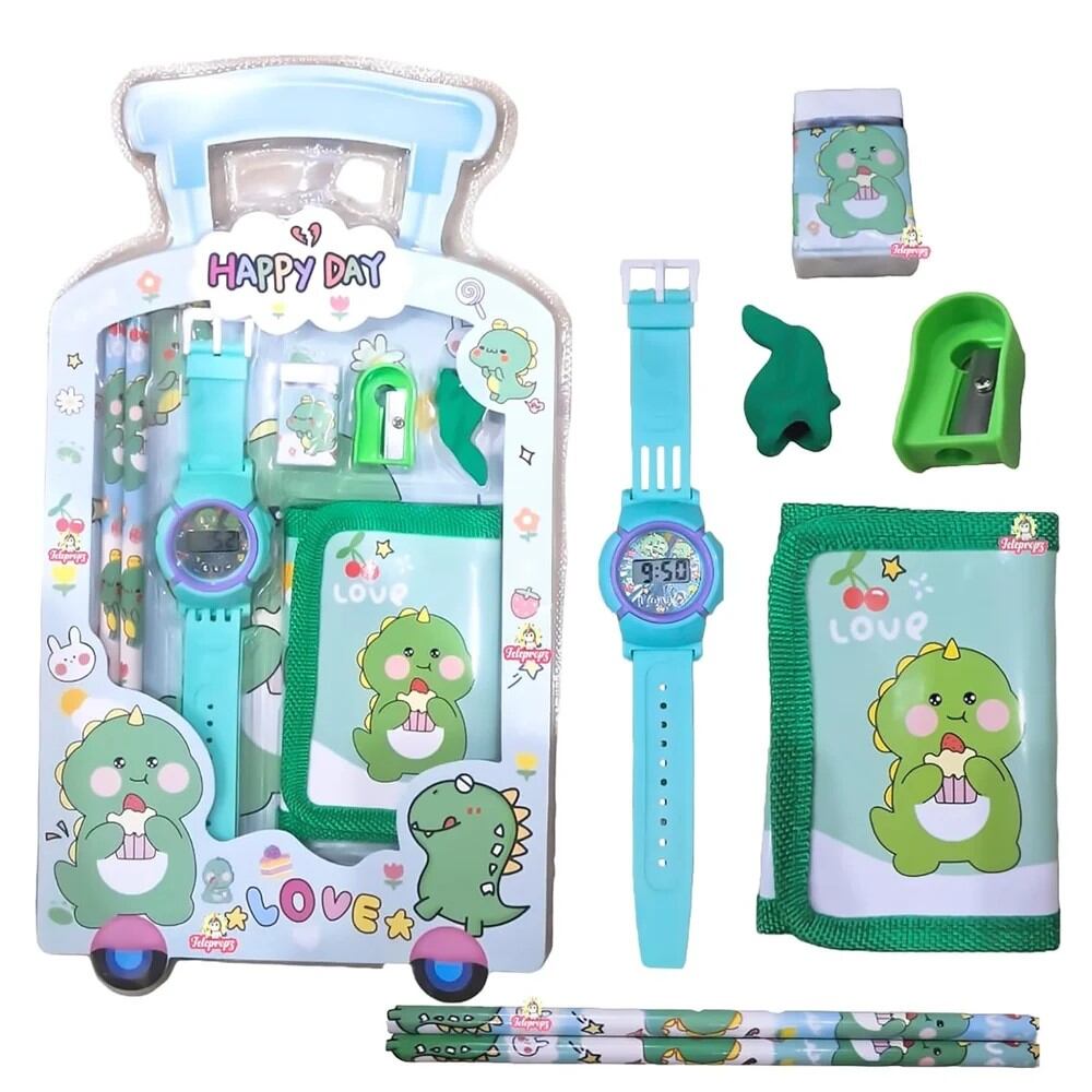 Cartoon Themed 7 in 1 Stationary Gift Set. 