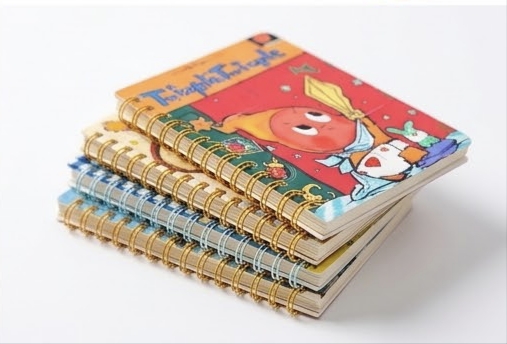 A set of 4 Twinkle Twinkle cute Cartoon A7 Coil Spiral Bound  Notebook/Planner Diary.