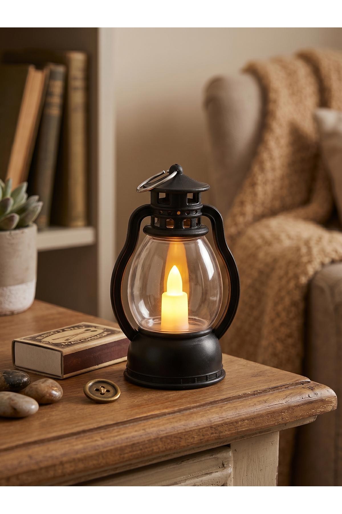 Miniature LED retro Vintage Portable Lantern.