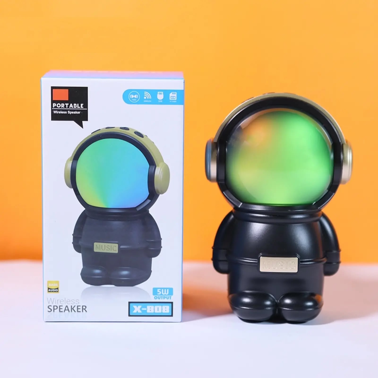 Astronaut RGB Bluetooth Speaker (Model: X-808)
